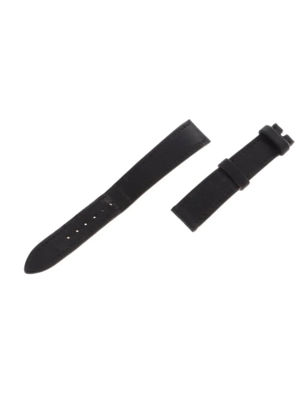 Hermes Cape Cod Tonneau Watch Steel Aftermarket Leather Strap White Dial